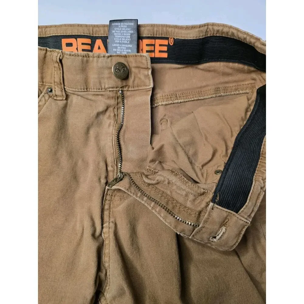 RealTree Carpenter Boys Pant Size 14-16 Large Khaki